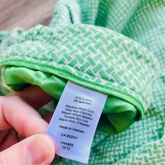 Talbots Heritage Green Patterned Cropped Pants Size 20WP - Picture 4 of 10